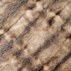 Opossum Fur Bed / Sofa Throw Blanket. Merino Wool Backing