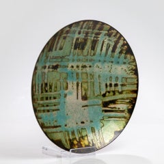 Oppi Untracht, a Multicolored Enameled Copper Plate, Handmade, 1960s
