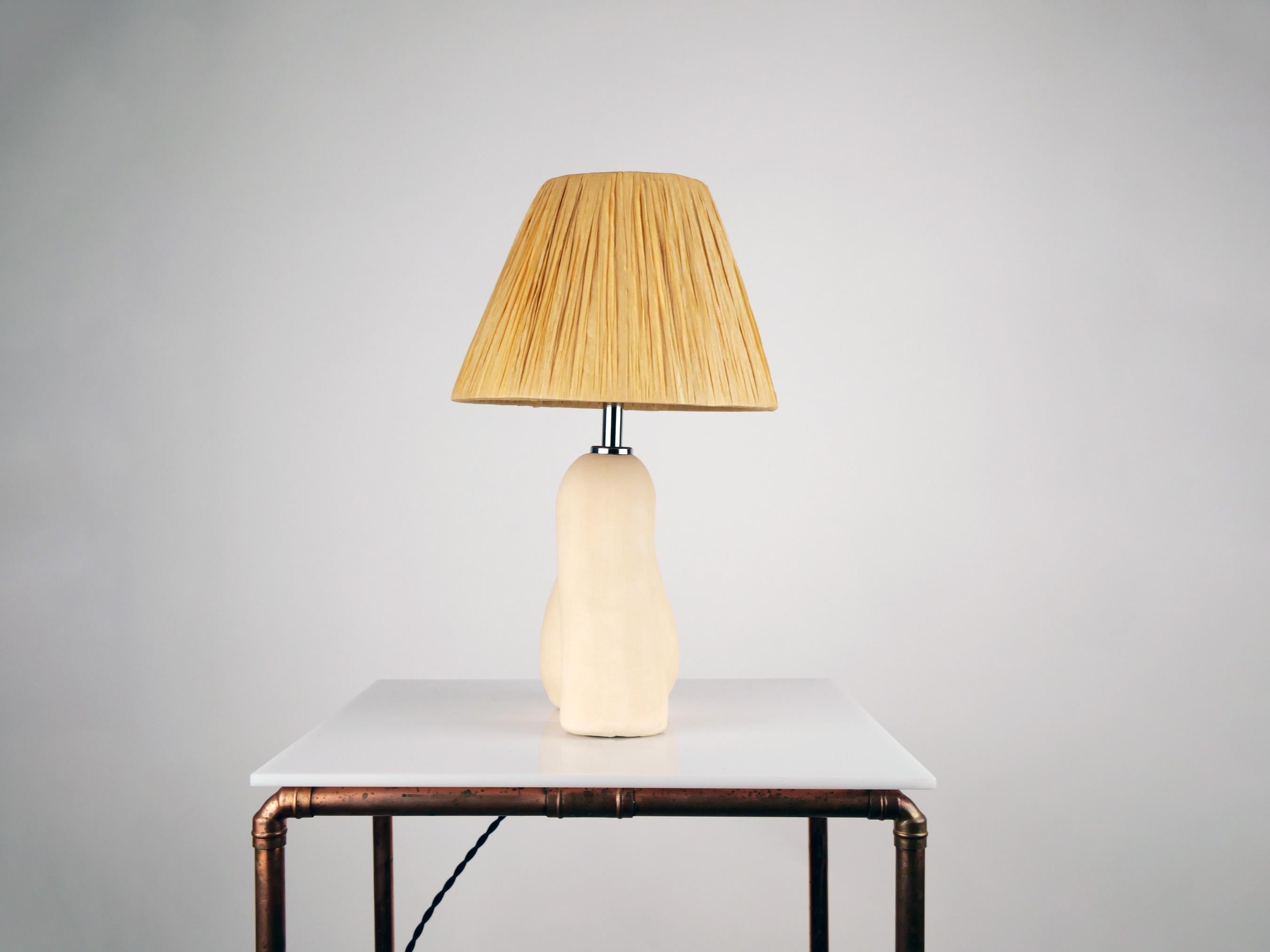 English 'Opposée' Table Lamp - Californian Cream 'Matte' For Sale