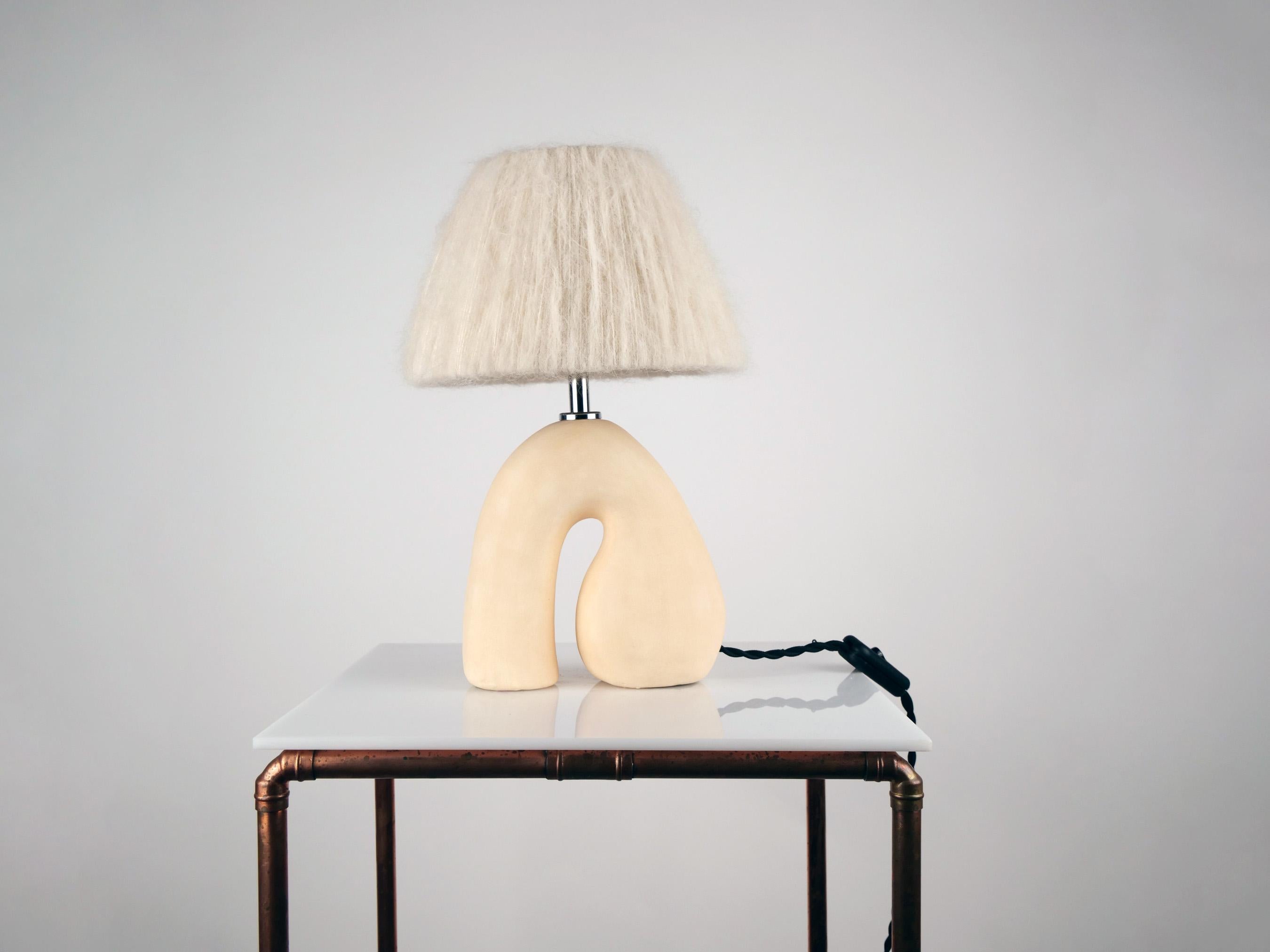 'Opposée' Table Lamp - Californian Cream 'Matte' For Sale 1