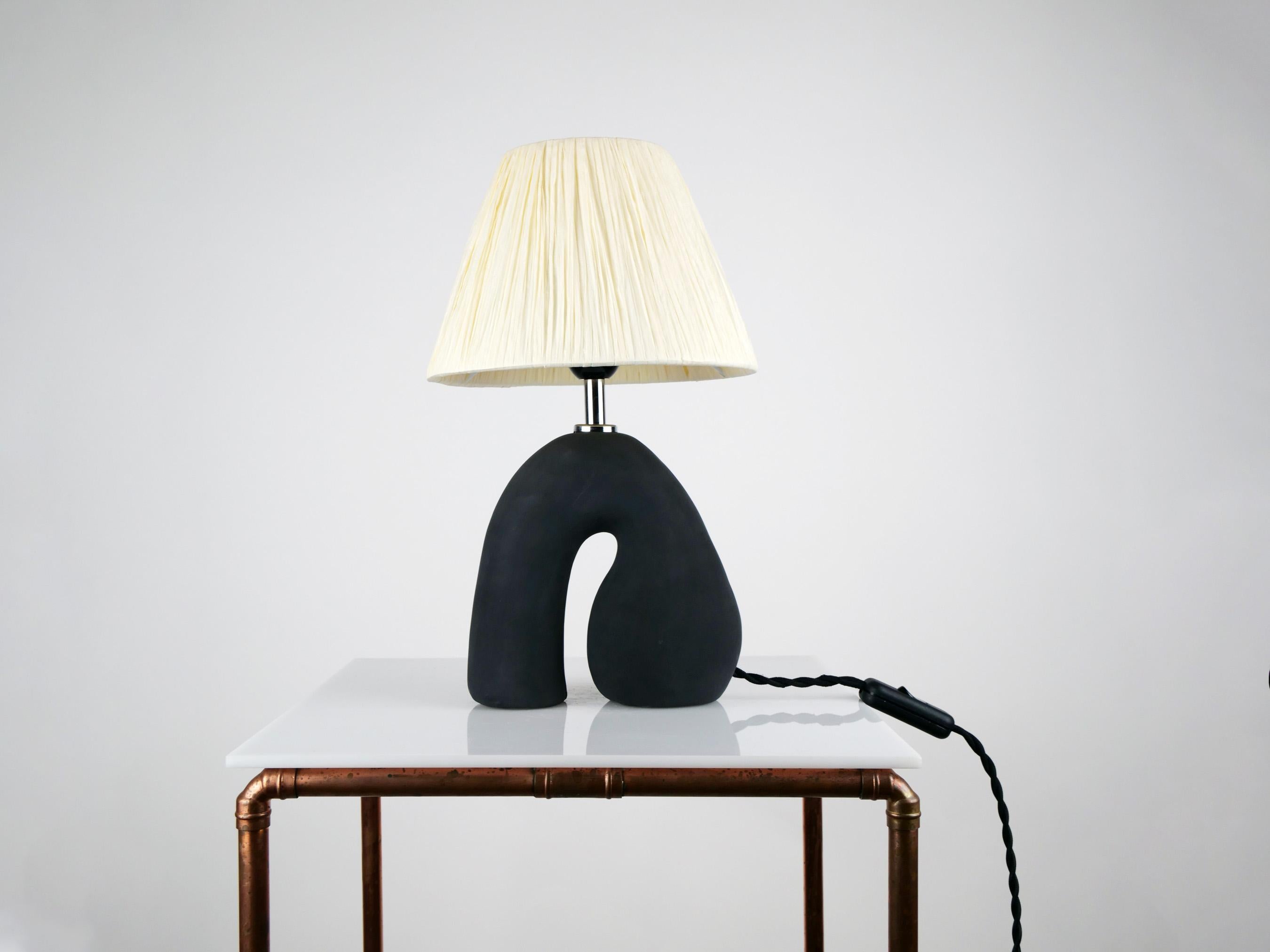 'Opposée' Table Lamp, Granite Black 'Matte' Regular Price In New Condition For Sale In London, GB