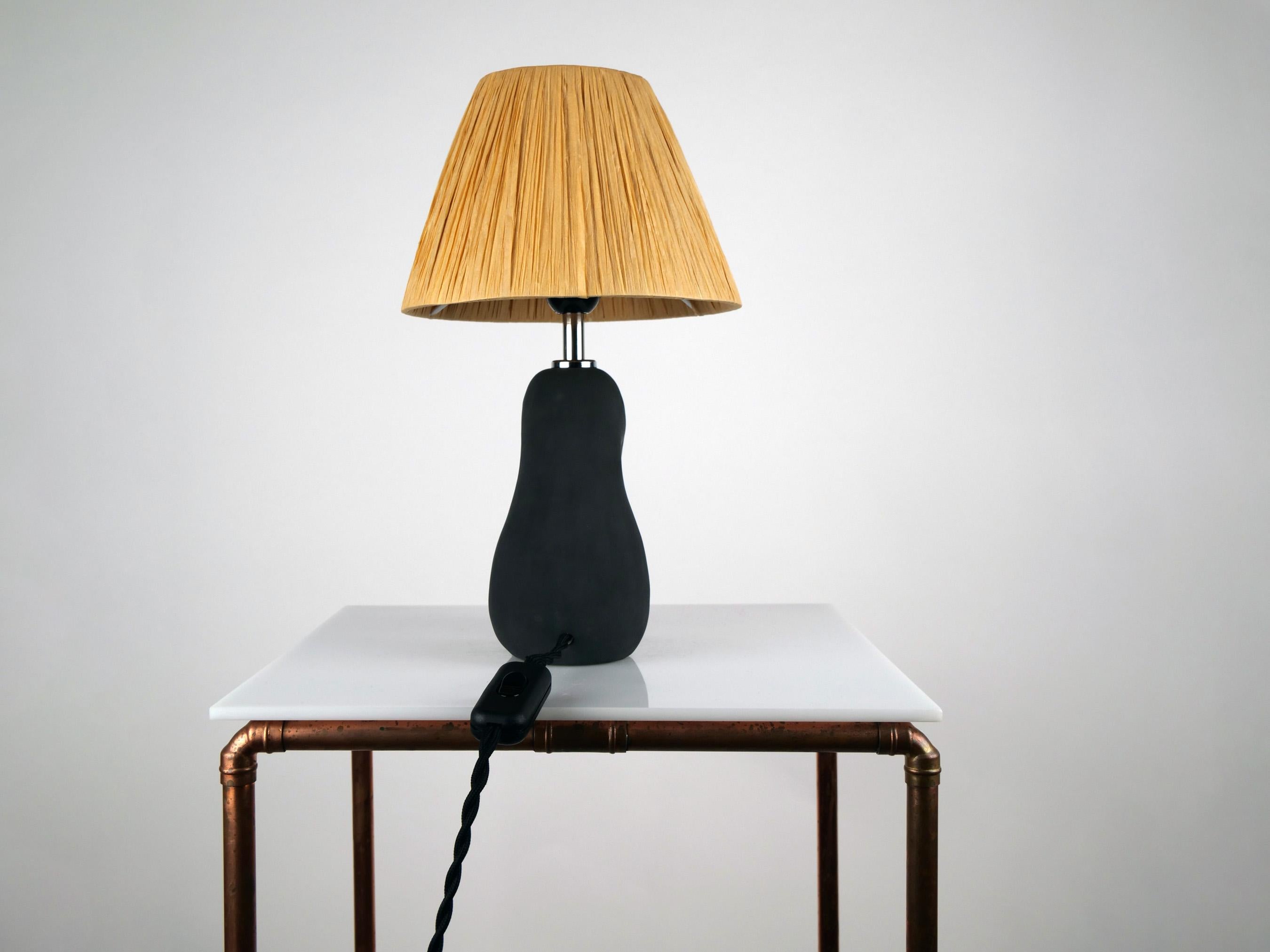 'Opposée' Table Lamp, Granite Black 'Matte' Regular Price For Sale 1