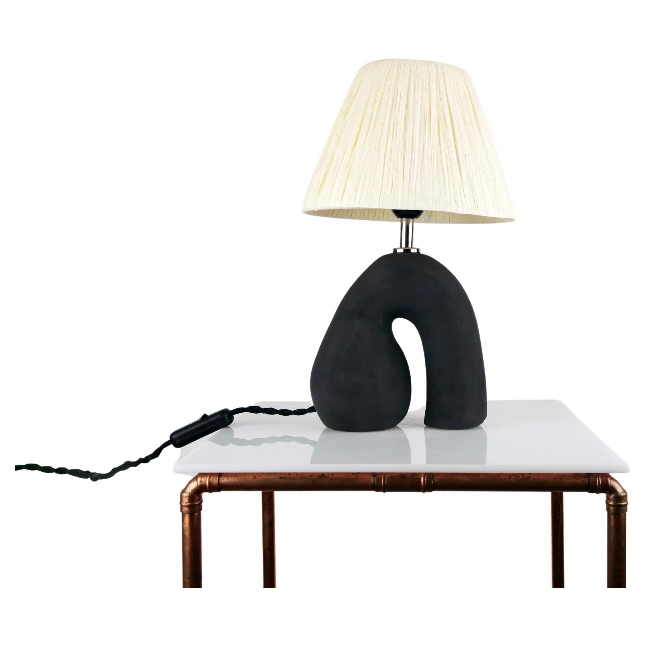 'Opposée' Table Lamp, Granite Black 'Matte' Regular Price For Sale