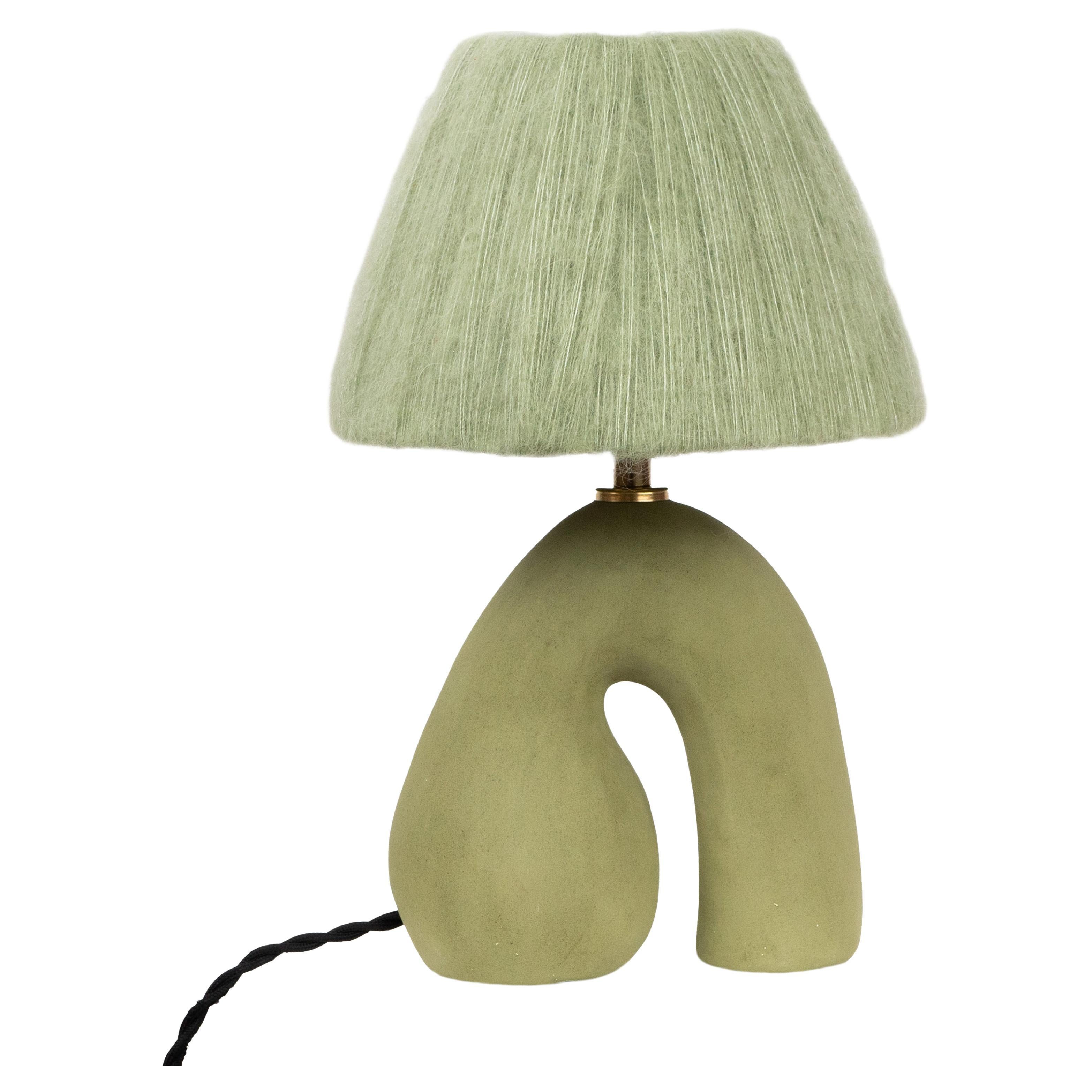 ‘Opposée’ Table Lamp - Green 'Matte' For Sale
