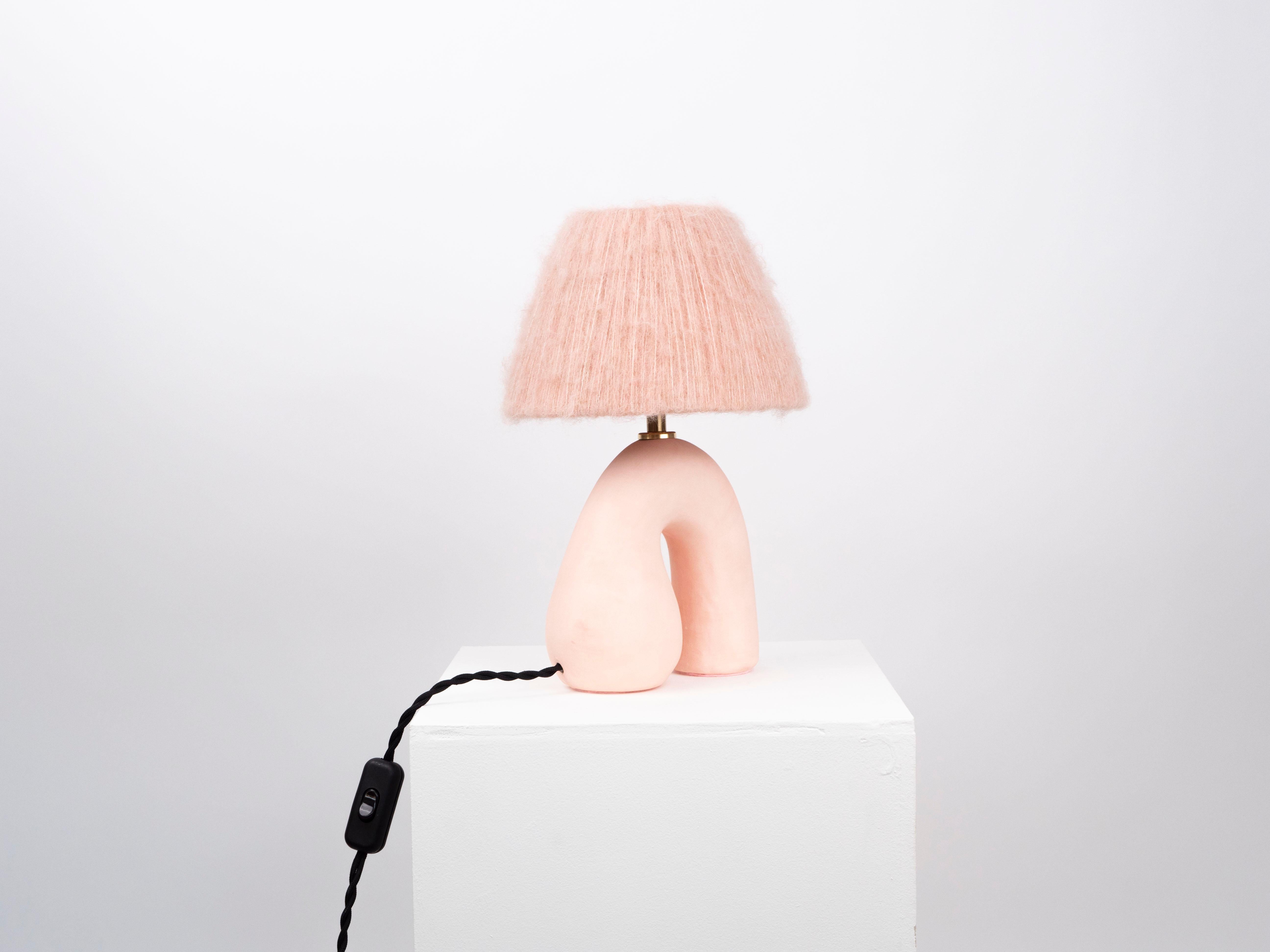 Matte pink base with a Matte Finish and Shade.

Estimated processing time is 2 weeks from order confirmation.

Pictured with a Mini Globe LED E27 Bulb. Bulb not included.

To pair this base with a shade in an alternative colour or Material, click