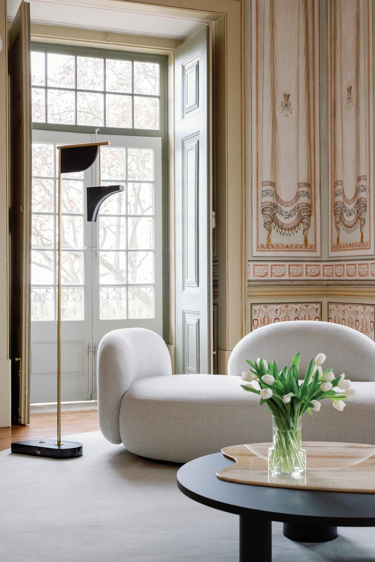 Art Deco Greenapple Floor Lamp, Opposite Floor Lamp, Black, Handmade in Portugal For Sale