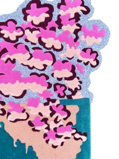 Opsies Daisies Irregular Flowers Shape Hand-Tufted Wool Rug by RAG Home