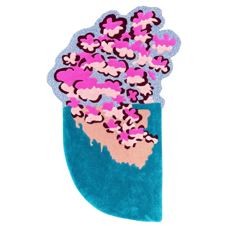 Luna Hand-Tufted Rug in Grey by Verner Panton For Sale at 1stDibs