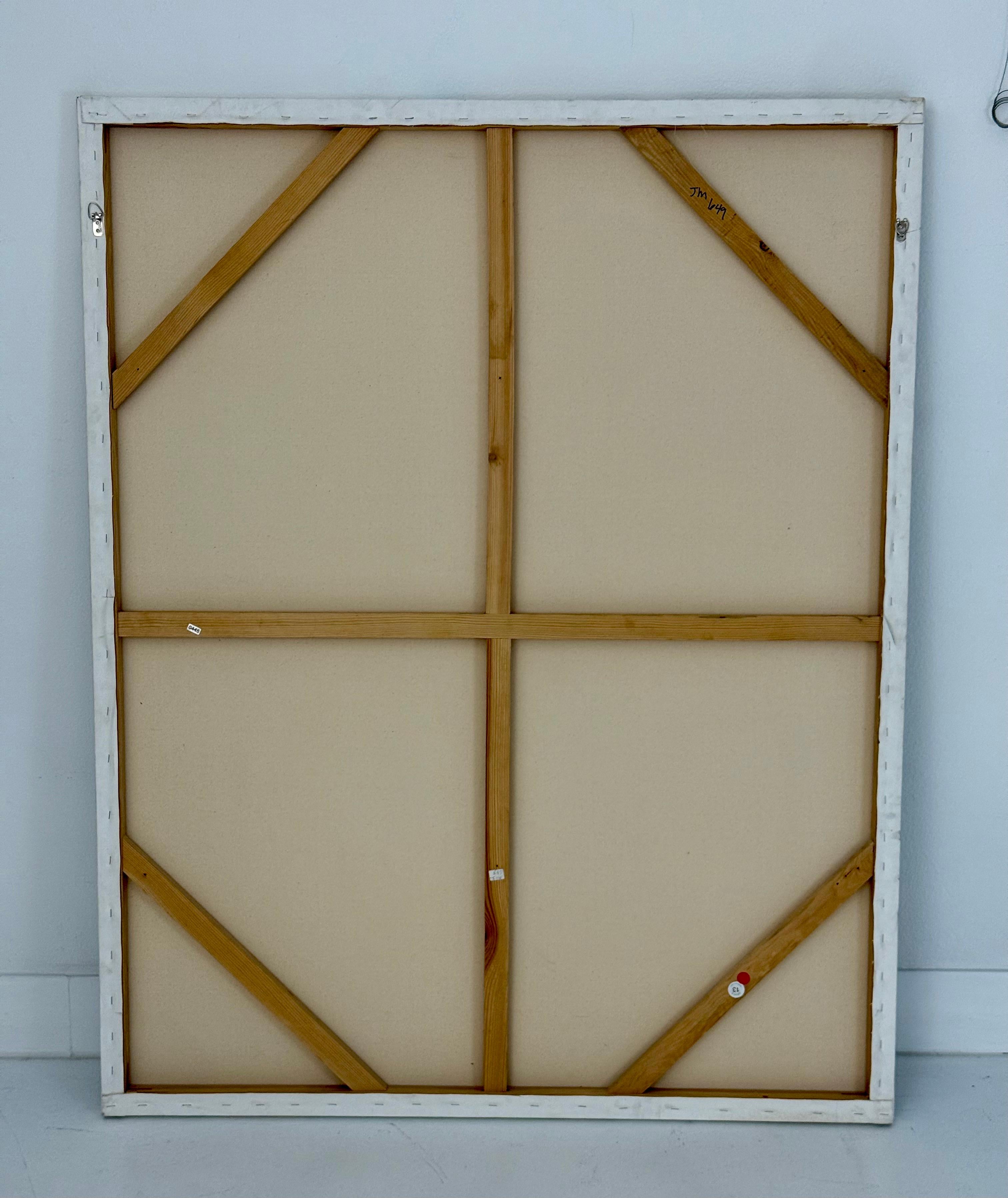 Optik Acryl auf Leinwand von James Massena March, USA, ca. 1980er Jahre im Angebot 10