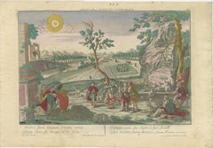 Optica Print of Joseph Relating His Dream to His Brothers, 1770 – Biblical Scene