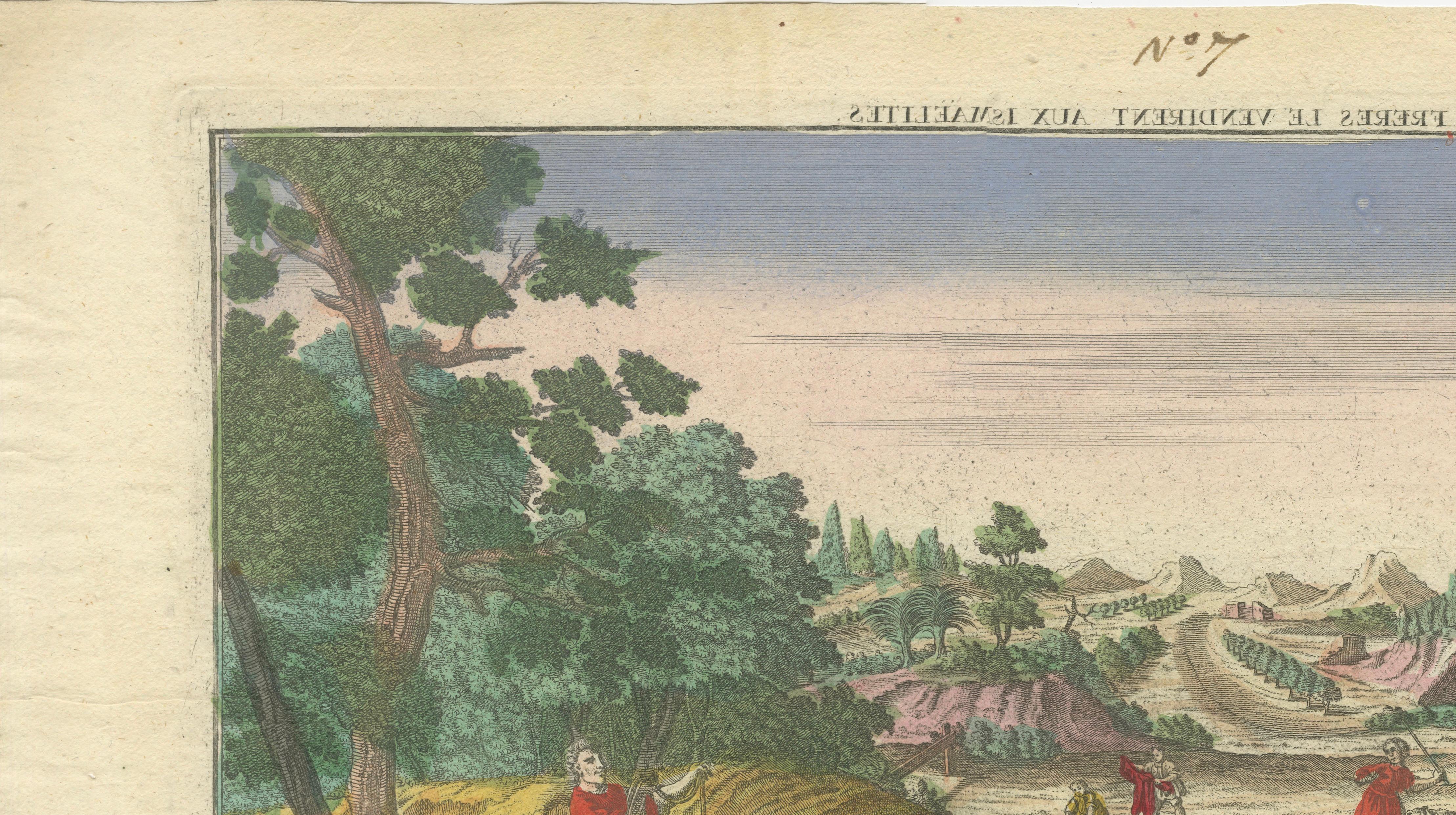 Optica Print of Joseph Sold by His Brothers to Ishmaelites, 1770 -Biblical Scene For Sale 1