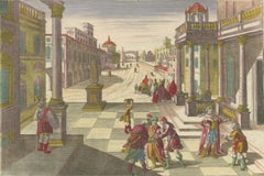 Optica Print of Joseph Sold to Potiphar in Egypt, circa 1770 – Biblical Scene