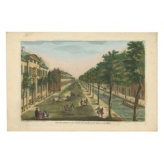 Optica Print – The Hague Canal and Cannon Foundry by Basset, c.1770