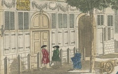 Optica Print – The Hague Prinsegracht, Basset c.1770, Hand-Colored