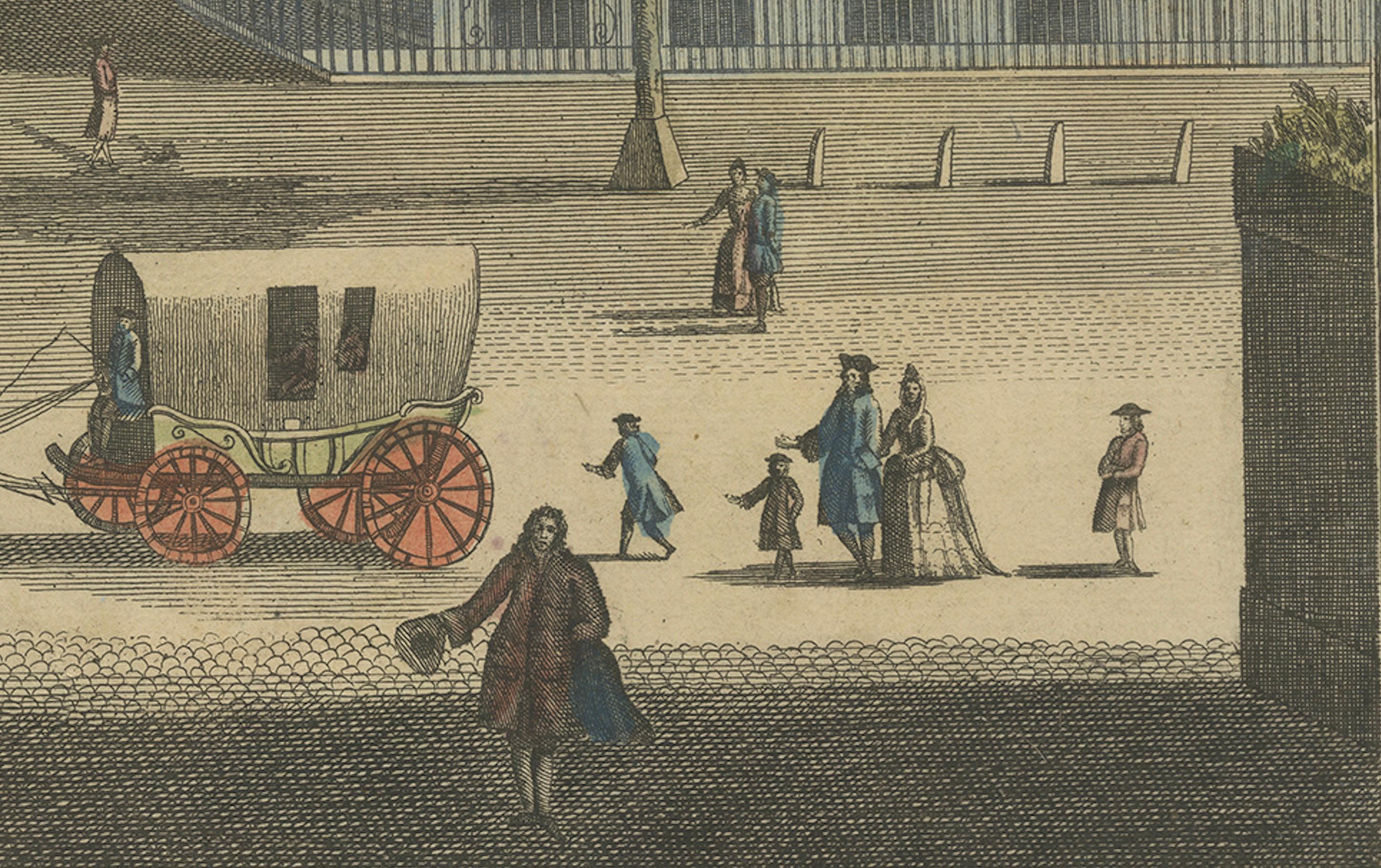 Europeo Vista Optica L'Aia Nieuwe Voorhout dal Bos, 1770 ca. in vendita