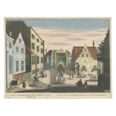 Optica View The Hague Scheveningsebrug & Noordeinde, c.1770