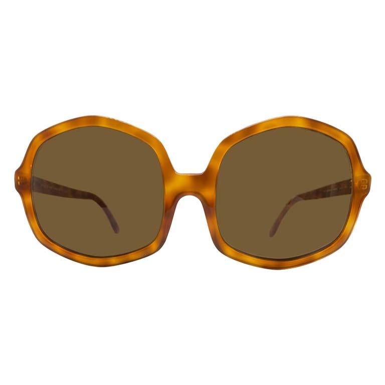 Affaires optiques - Série 6555 - lunettes de soleil ambrées - 1994  Excellent état - En vente à Miami Beach, FL