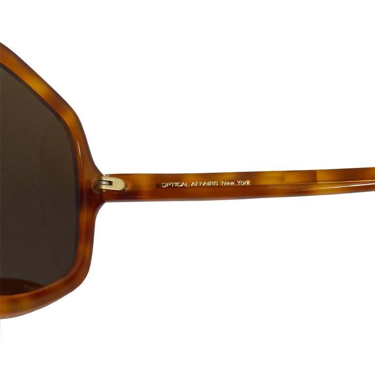 Affaires optiques - Série 6555 - lunettes de soleil ambrées - 1994  en vente 1