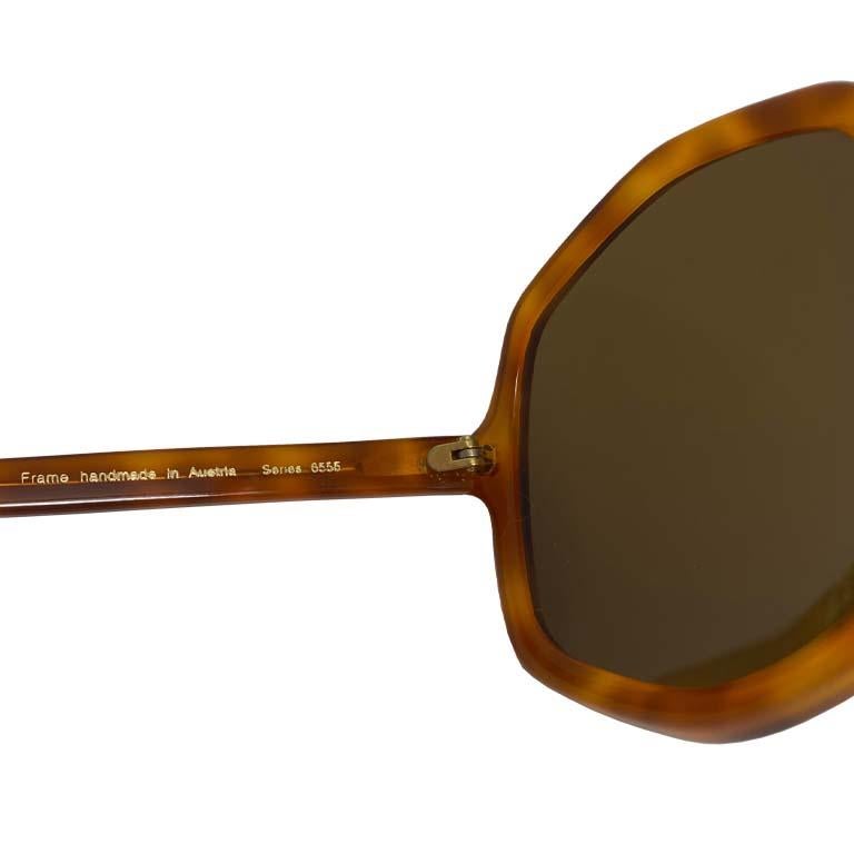 Affaires optiques - Série 6555 - lunettes de soleil ambrées - 1994  en vente 2