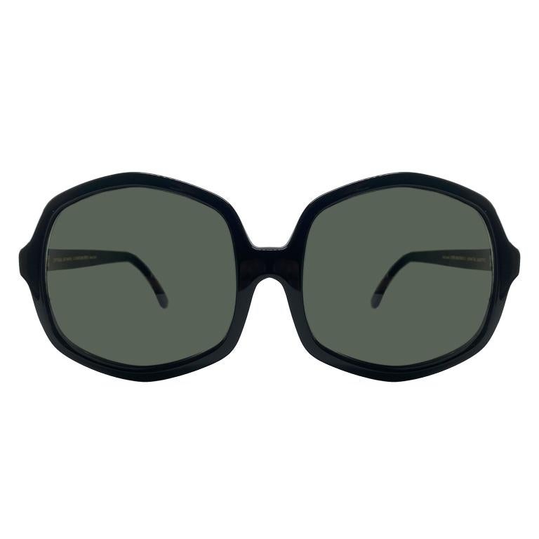 Optische Angelegenheiten – Serie 6555 – schwarze Sonnenbrille – 1994  für Damen oder Herren im Angebot