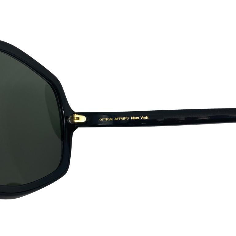 Optische Angelegenheiten – Serie 6555 – schwarze Sonnenbrille – 1994  im Angebot 2