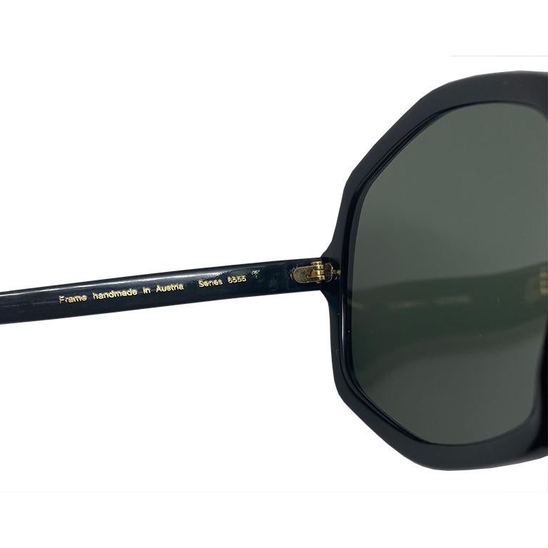 Optische Angelegenheiten – Serie 6555 – schwarze Sonnenbrille – 1994  im Angebot 3