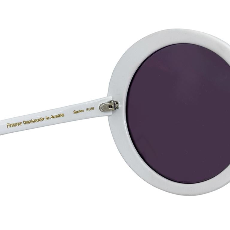 Optical Affairs - Series 6556 - lunettes de soleil blanches - 1992  Unisexe en vente