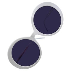 Optische Angelegenheiten – Serie 6556 – weiße Sonnenbrille – 1992 