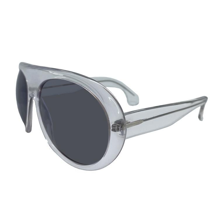 Affaires optiques - Série 6559 - transparent - lunettes de soleil - 1993  Excellent état - En vente à Miami Beach, FL