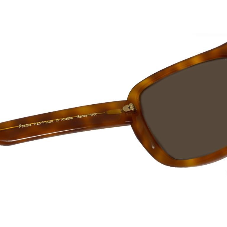 Affaires optiques - Série 6560 - lunettes de soleil ambrées - 1996  en vente 3