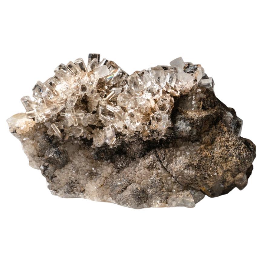 Calcite optique sur matrice de Fujin, Chine