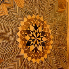 Psychedelic Art Optical Illusion Wood Panel 1960s Midcentury Op Art