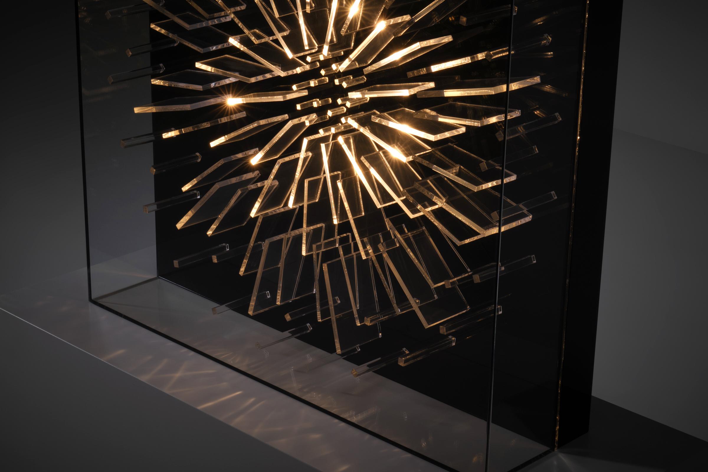 Mid-Century Modern Optical Methacrylate light sculpture, France 1970s For Sale