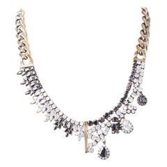 Optical Necklace with Black and White Zircons from IOSSELLIANI