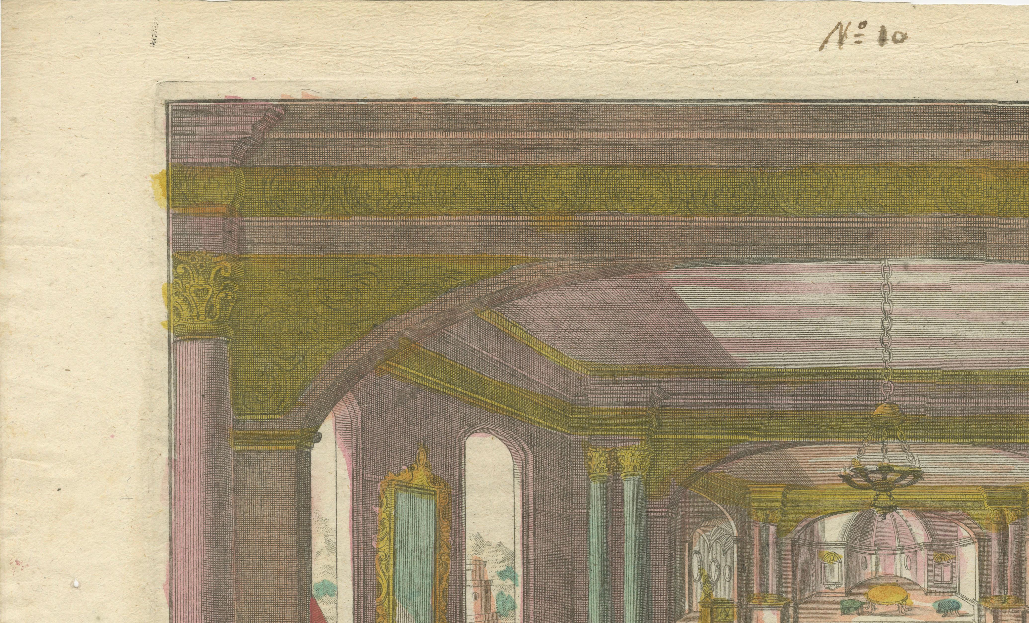 18th Century Optical Print of Joseph Tempted by Potiphar’s Wife, 1770 – Dramatic Bible Scene For Sale
