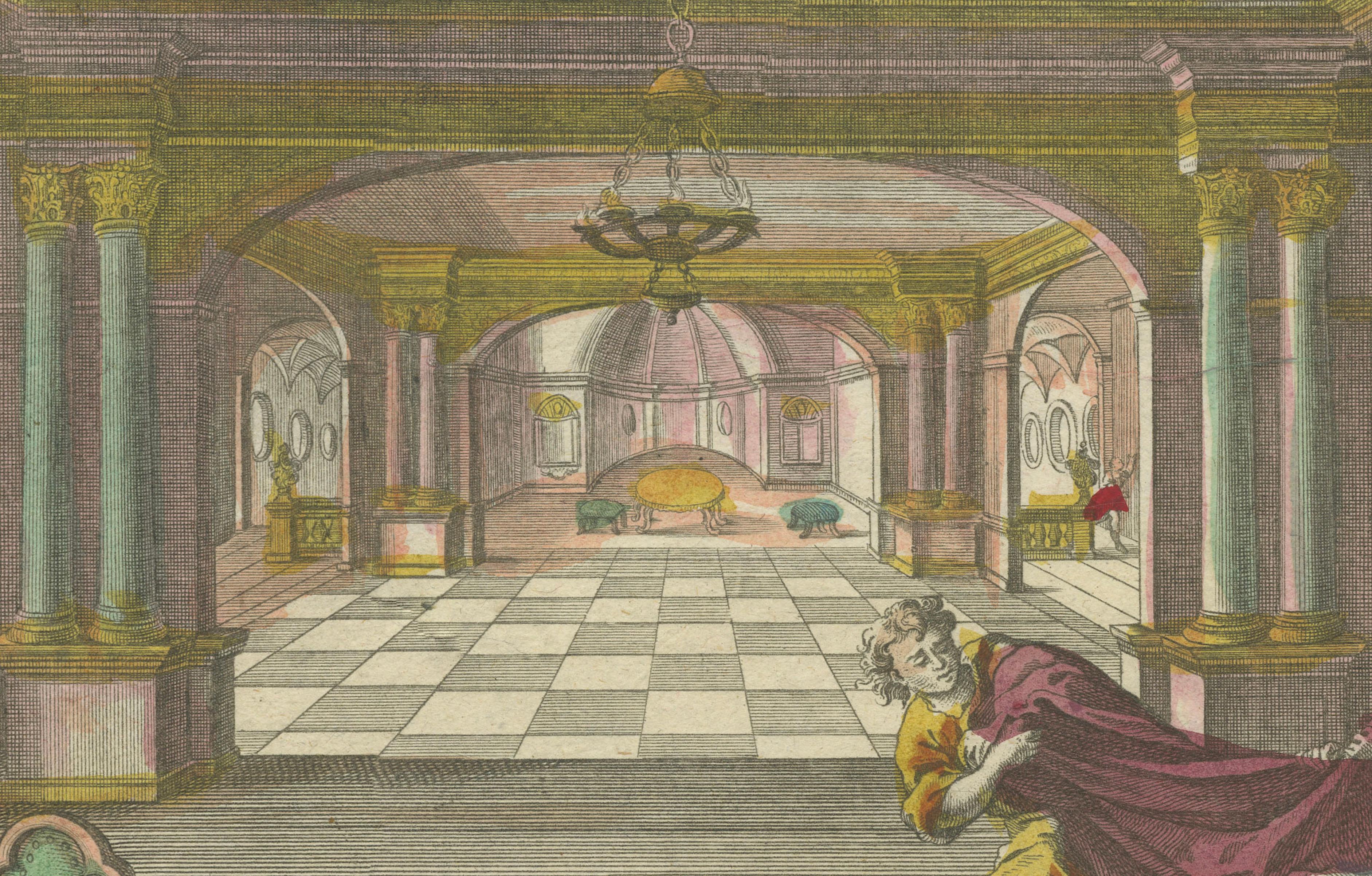 Optical Print of Joseph Tempted by Potiphar’s Wife, 1770 – Dramatic Bible Scene For Sale 2