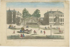 Optical View of The Hague Petit Voorhout Promenade – Basset c.1770