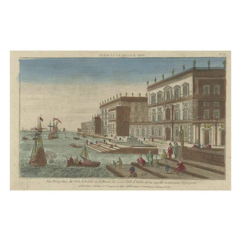 Optical View of the Port of Boeotia Near the Island of Evvia, Greece