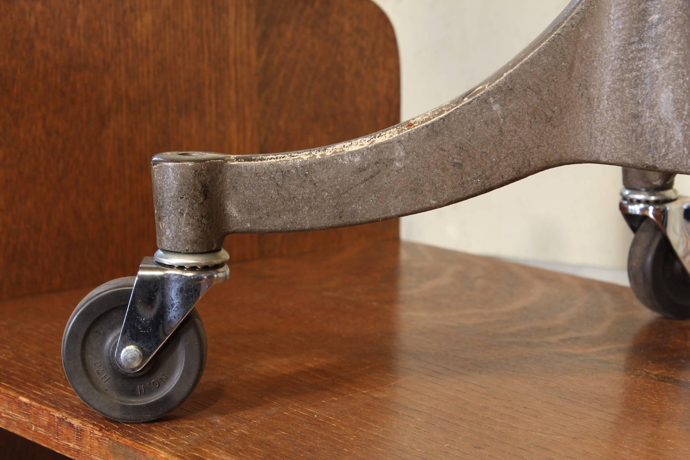 Optician's Stool - Original Bausch & Lomb Medical Adjustable Rolling 1