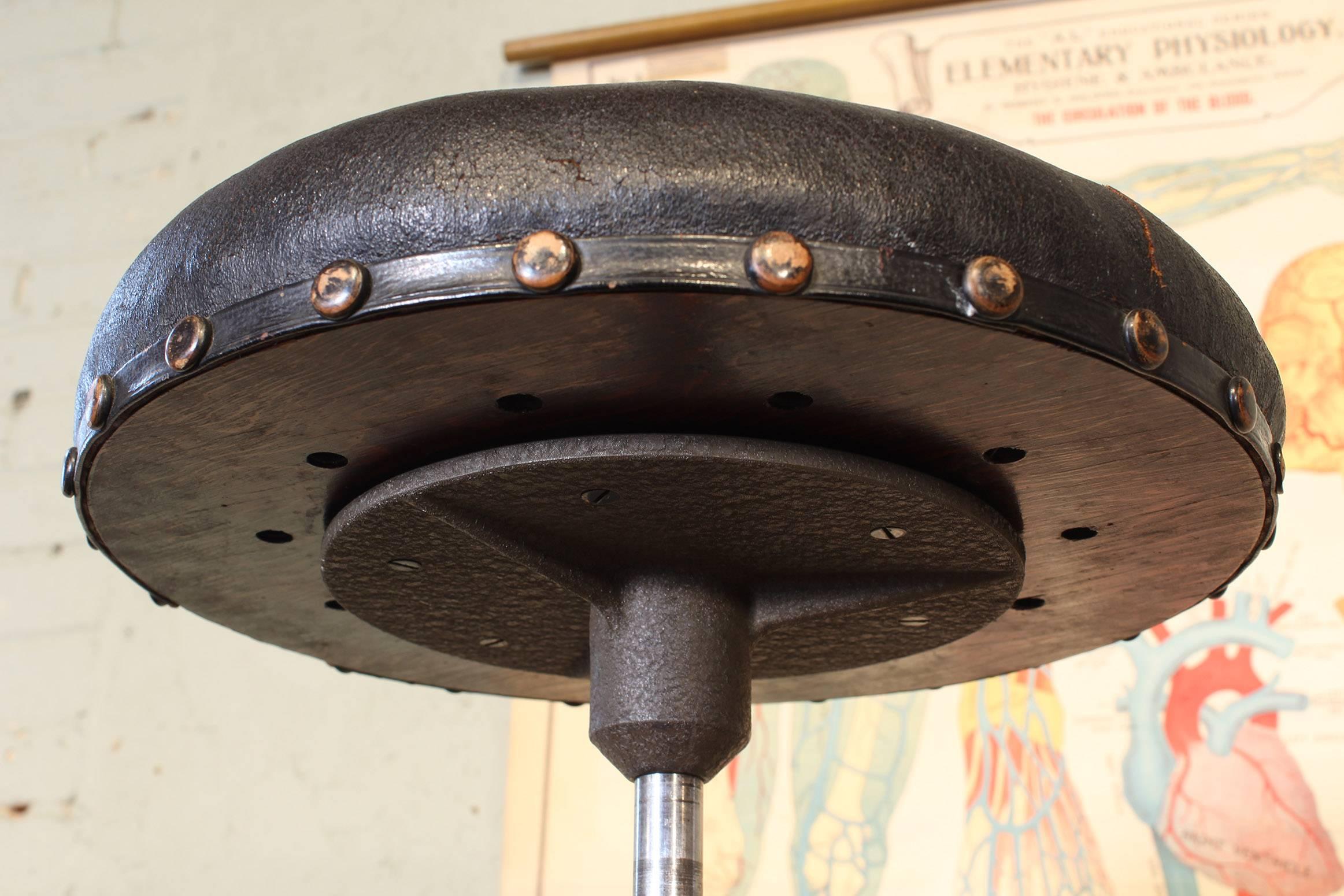 Optician's Stool - Original Bausch & Lomb Medical Adjustable Rolling 2
