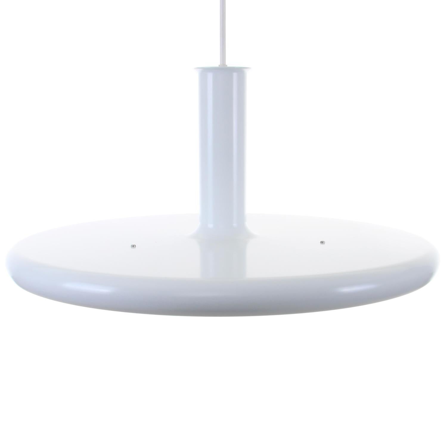 Lacquered OPTIMA 6 White Pendant Light by Hans Due for Fog & Mørup in 1972