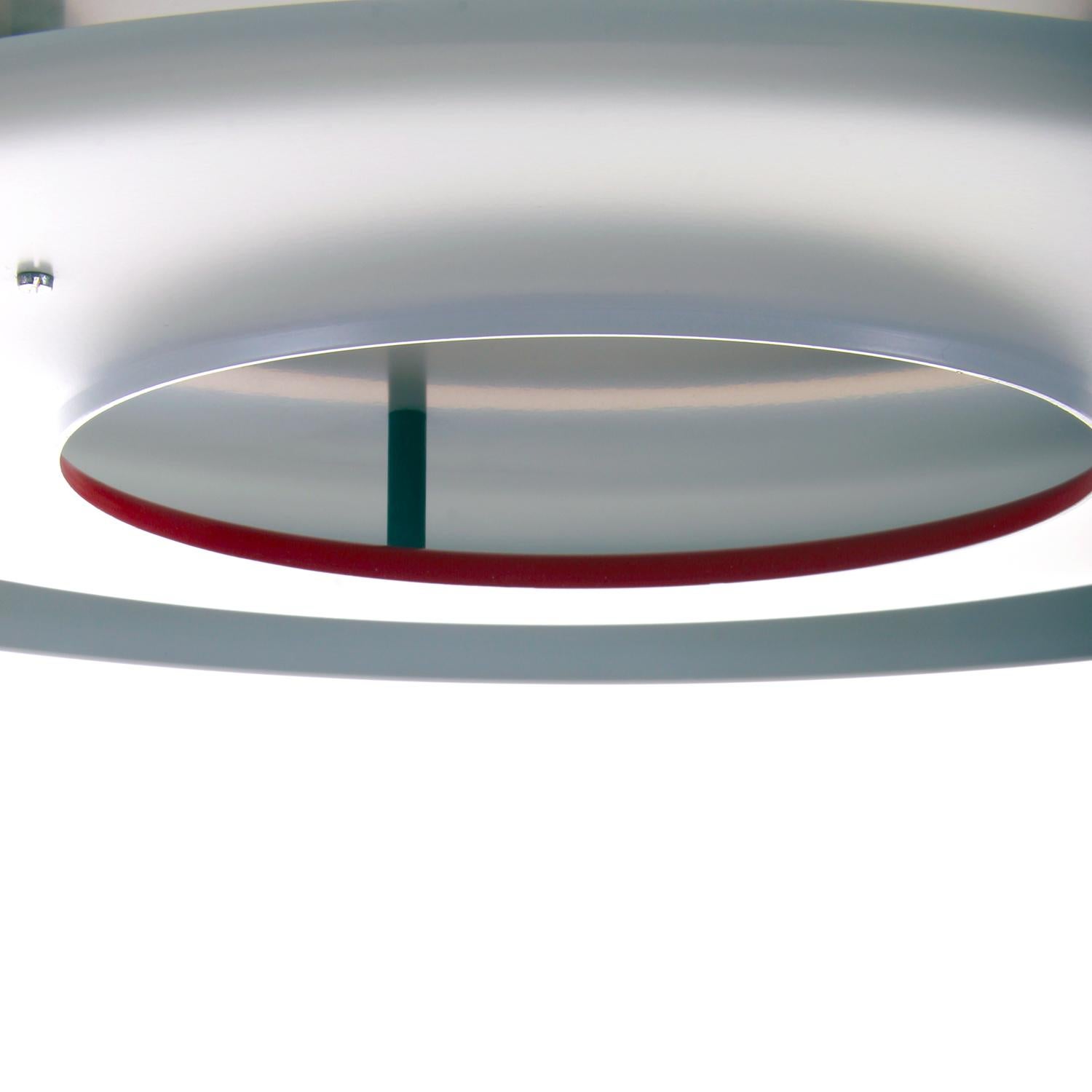 Late 20th Century OPTIMA 6 White Pendant Light by Hans Due for Fog & Mørup in 1972
