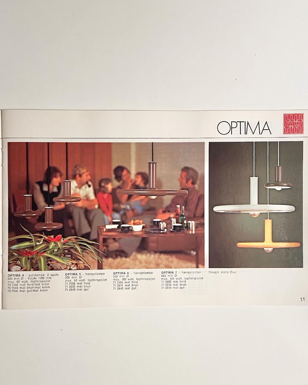 Optima 7 pendant Design by Hans Due for Fog & Morup Dänemark in vendita 6