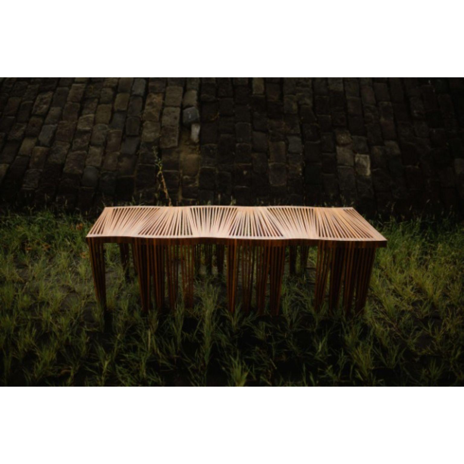 Post-Modern Optique Bench by Albert Potgieter Designs For Sale