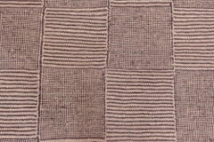 "Optique" Modern Oversized Flatweave Geometric Gray Rug by Doris Leslie Blau