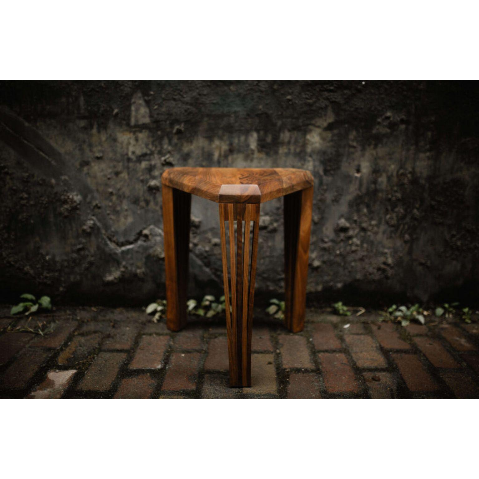 Post-Modern Optique Side Table, Stool by Albert Potgieter Designs For Sale