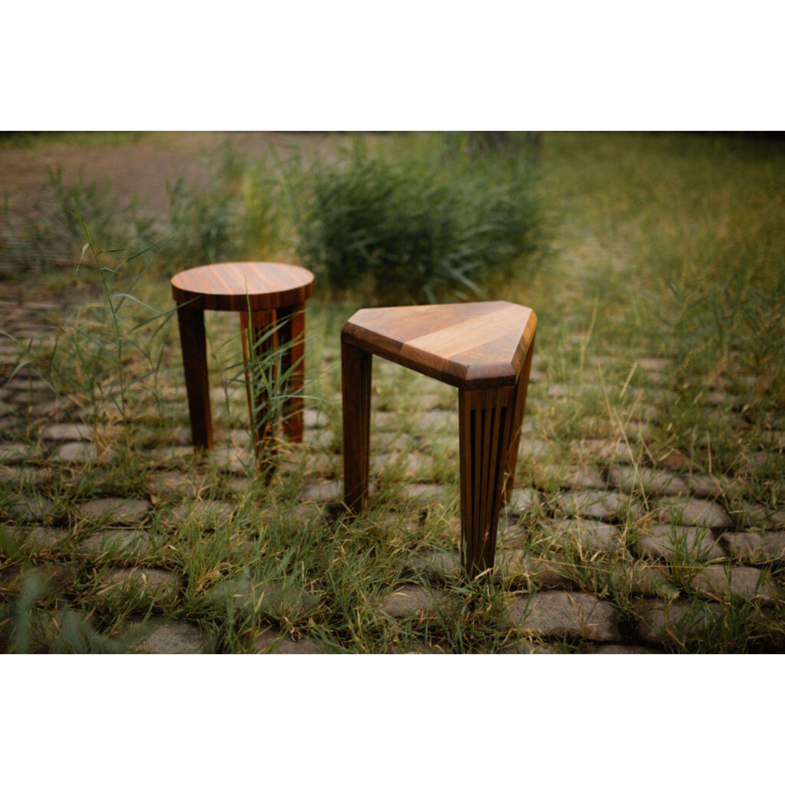 XXIe siècle et contemporain Table d'appoint optique, tabouret d'Albert Potgieter Designs en vente