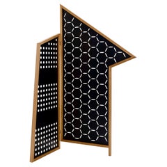 Paravent Opto 1/2 Noir Laqué de Colé Italia