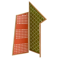 Opto 1/2 Folding Screen, Colors Lacquered by Colé Italia