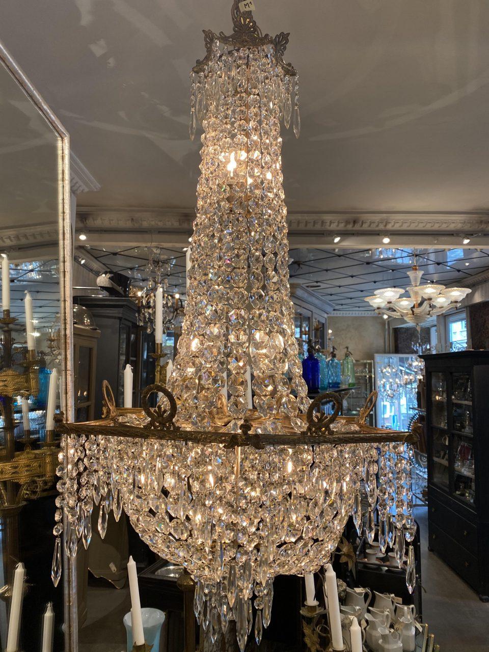 Opulant Large Antique Chandelier, 1900, France 3